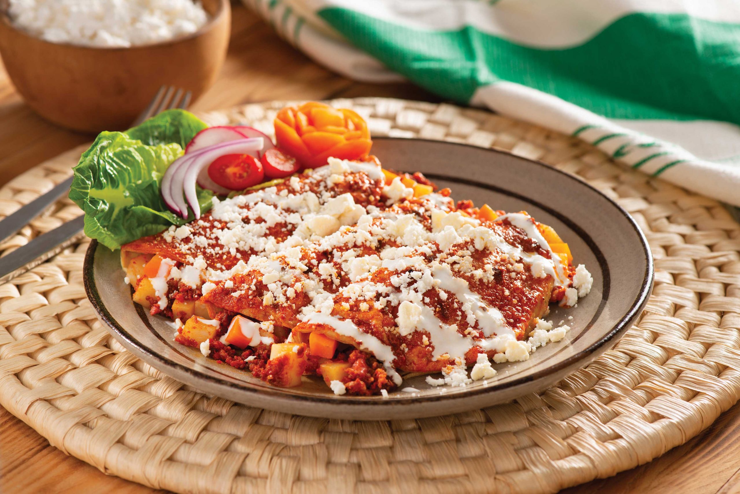 Potato and Chorizo Enchiladas Tío Francisco